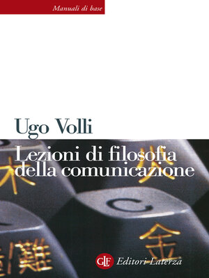 cover image of Lezioni di filosofia della comunicazione